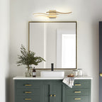 Applique murale linéaire à DEL Curve à intensité variable de 23,6 po de largeur pour meuble-lavabo de salle de bain, lumière froide/chaude