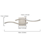 Applique murale linéaire à DEL Curve à intensité variable de 23,6 po de largeur pour meuble-lavabo de salle de bain, lumière froide/chaude