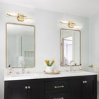 Applique murale linéaire à DEL Curve à intensité variable de 23,6 po de largeur pour meuble-lavabo de salle de bain, lumière froide/chaude