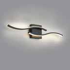 Applique murale linéaire à DEL Curve à intensité variable de 23,6 po de largeur pour meuble-lavabo de salle de bain, lumière froide/chaude