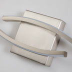 Applique murale linéaire à DEL Curve à intensité variable de 23,6 po de largeur pour meuble-lavabo de salle de bain, lumière froide/chaude