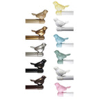 Tringle à rideau décorative réglable et design avec embout d'oiseau mignon