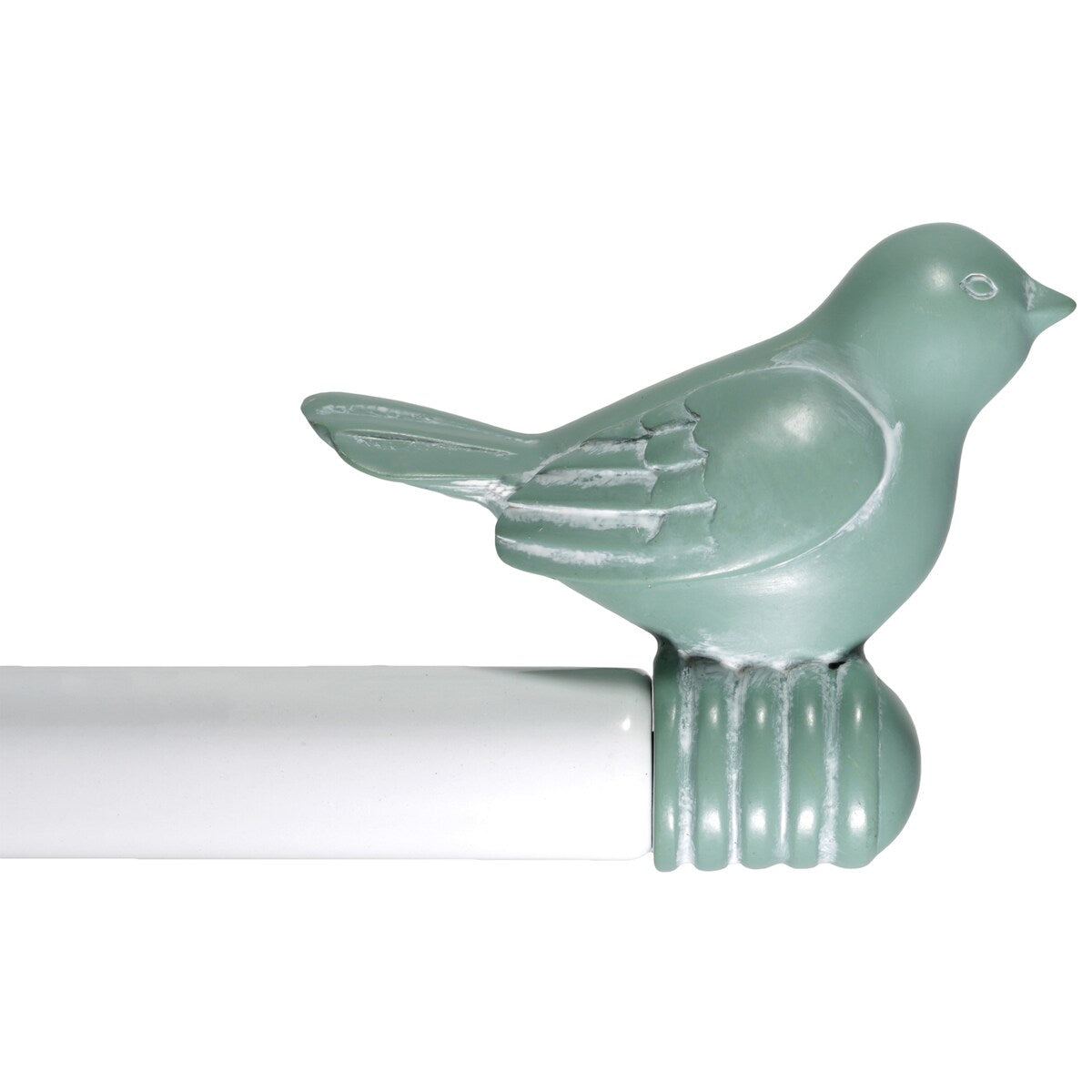 Tringle à rideau décorative réglable et design avec embout d'oiseau mignon