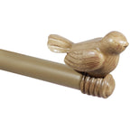 Tringle à rideau décorative réglable et design avec embout d'oiseau mignon