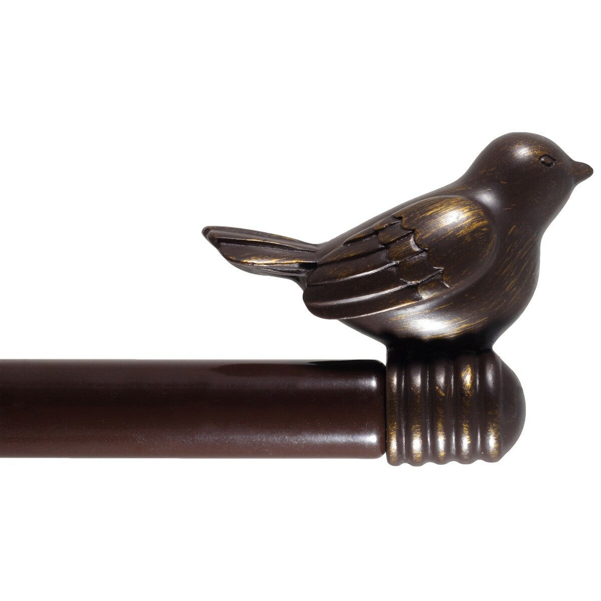 Tringle à rideau décorative réglable et design avec embout d'oiseau mignon