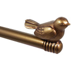 Tringle à rideau décorative réglable et design avec embout d'oiseau mignon