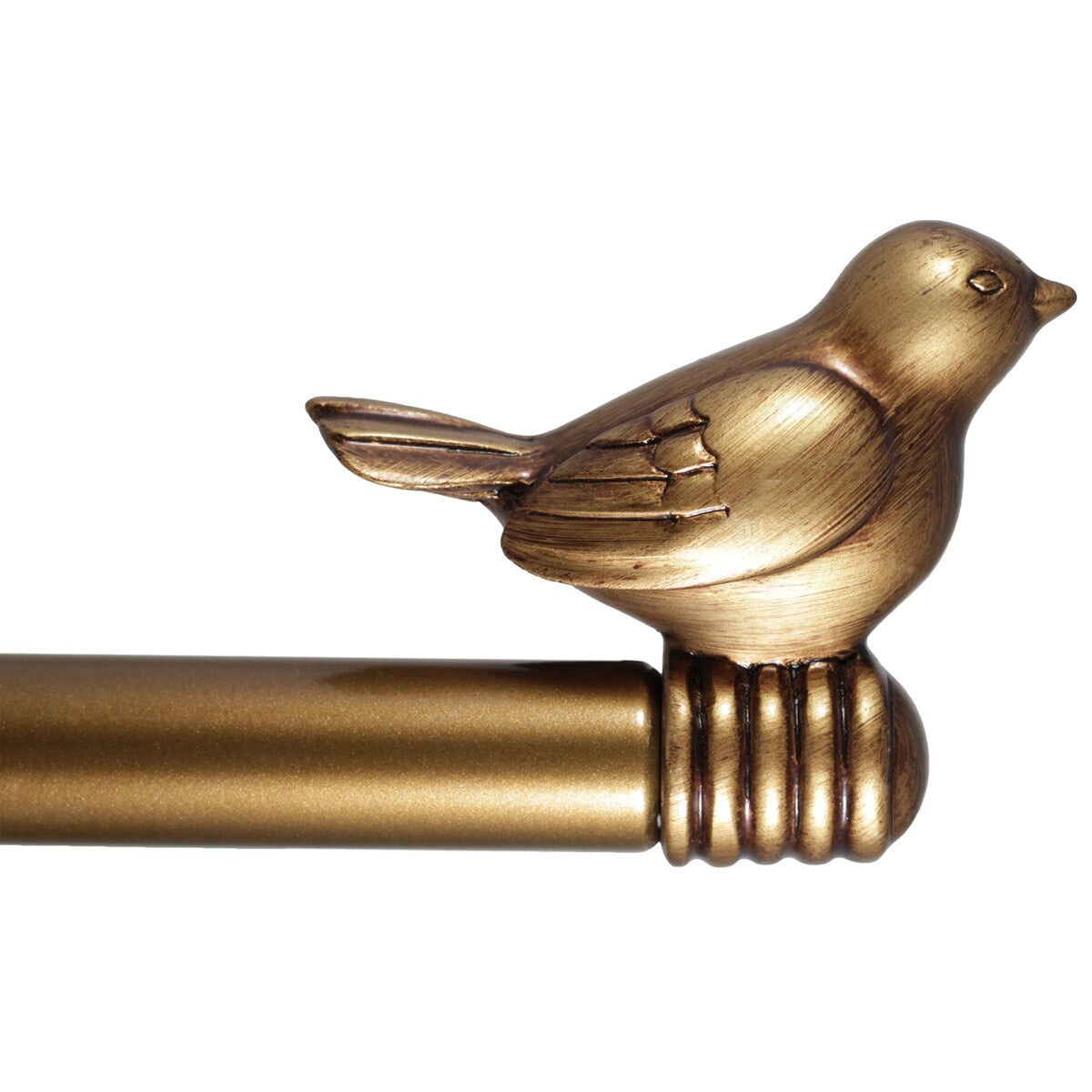 Tringle à rideau décorative réglable et design avec embout d'oiseau mignon