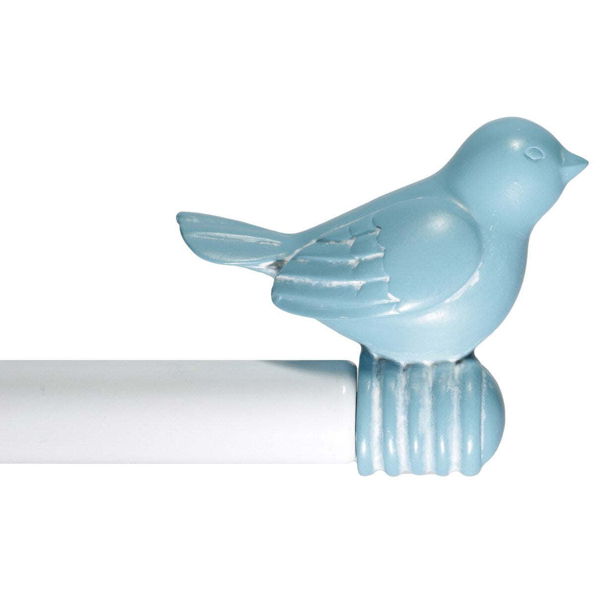 Tringle à rideau décorative réglable et design avec embout d'oiseau mignon