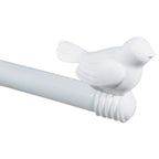 Tringle à rideau décorative réglable et design avec embout d'oiseau mignon