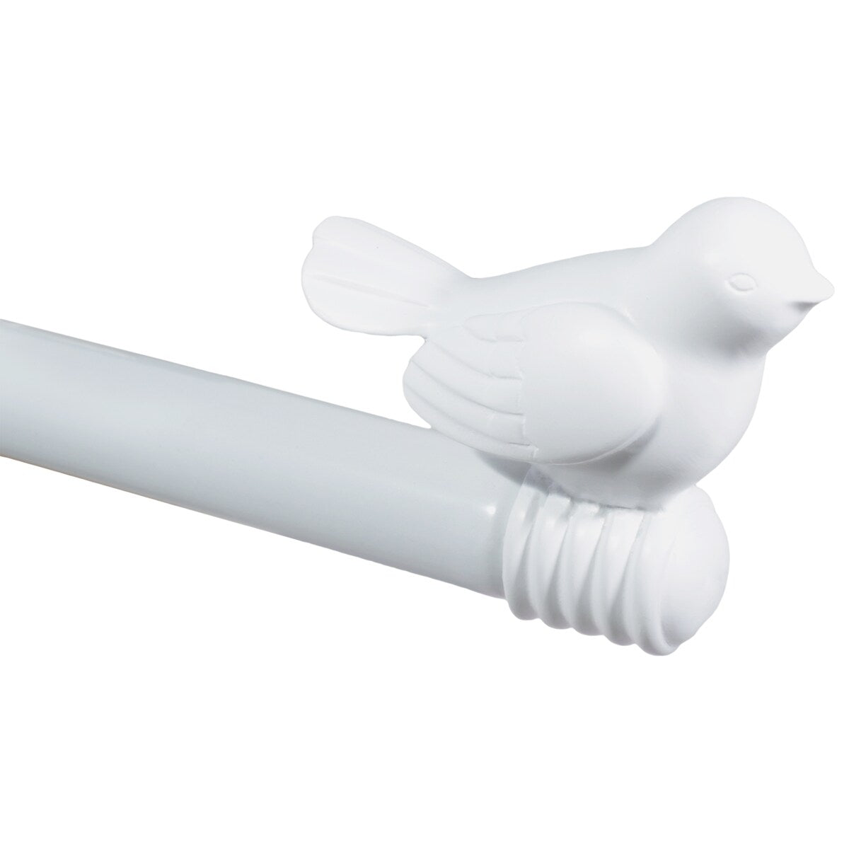 Tringle à rideau décorative réglable et design avec embout d'oiseau mignon