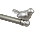 Tringle à rideau décorative réglable et design avec embout d'oiseau mignon