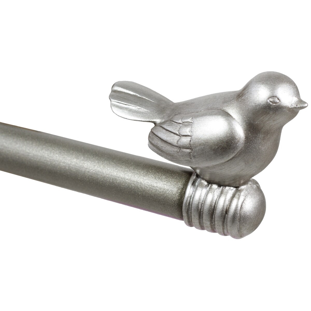 Tringle à rideau décorative réglable et design avec embout d'oiseau mignon