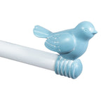 Tringle à rideau décorative réglable et design avec embout d'oiseau mignon