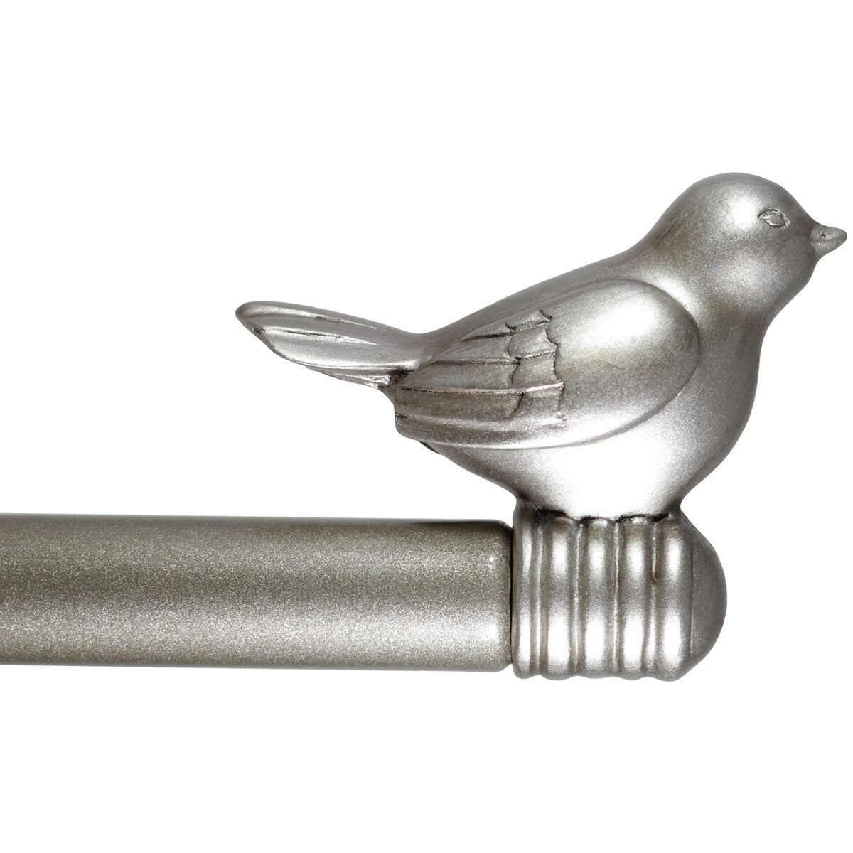 Tringle à rideau décorative réglable et design avec embout d'oiseau mignon