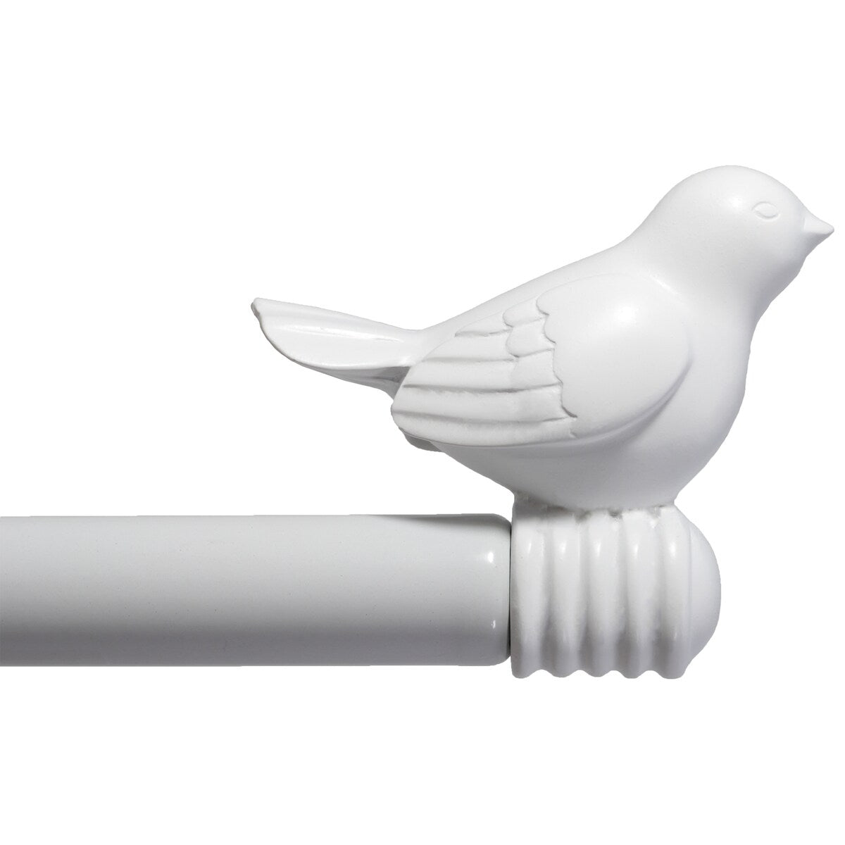 Tringle à rideau décorative réglable et design avec embout d'oiseau mignon