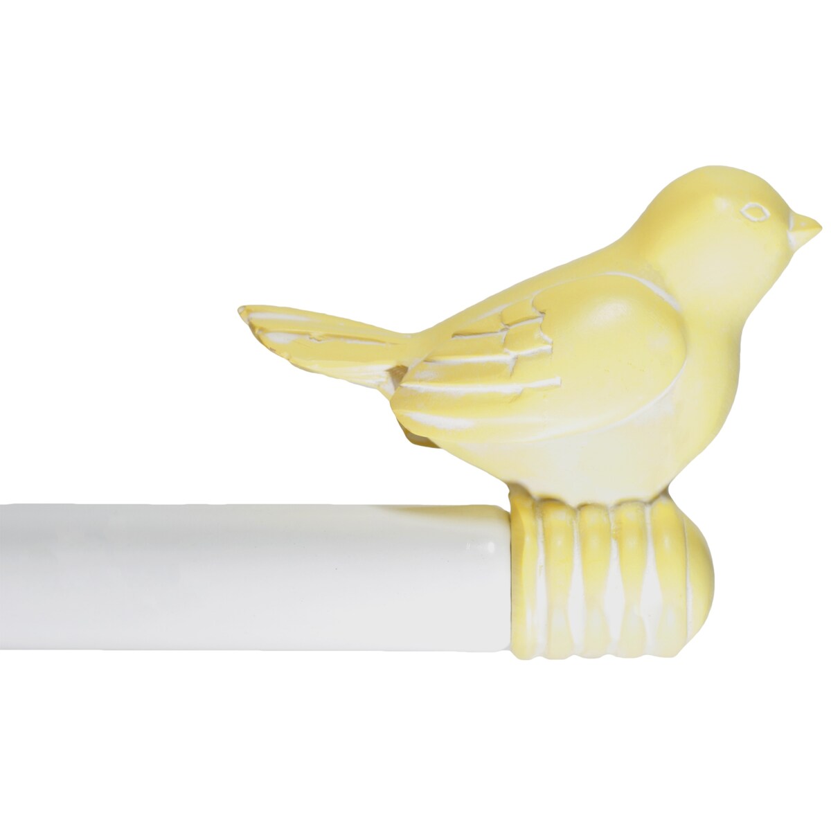 Tringle à rideau décorative réglable et design avec embout d'oiseau mignon