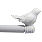 Tringle à rideau décorative réglable et design avec embout d'oiseau mignon