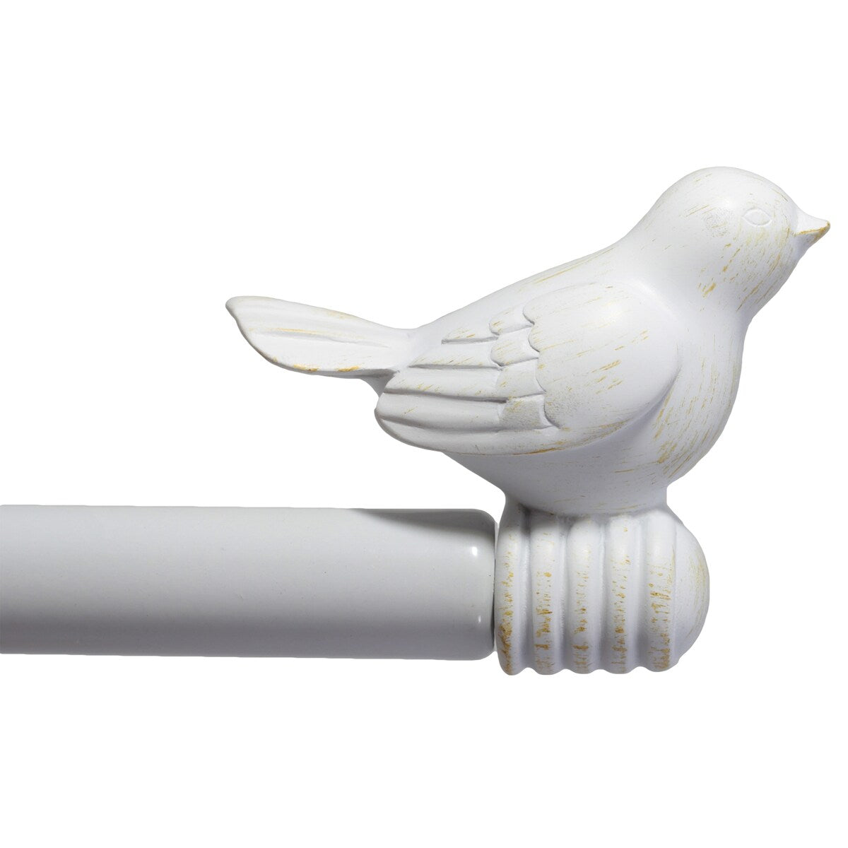 Tringle à rideau décorative réglable et design avec embout d'oiseau mignon
