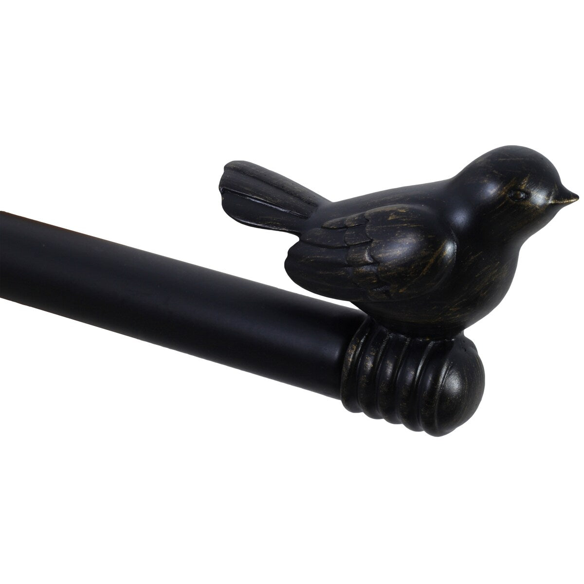 Tringle à rideau décorative réglable et design avec embout d'oiseau mignon