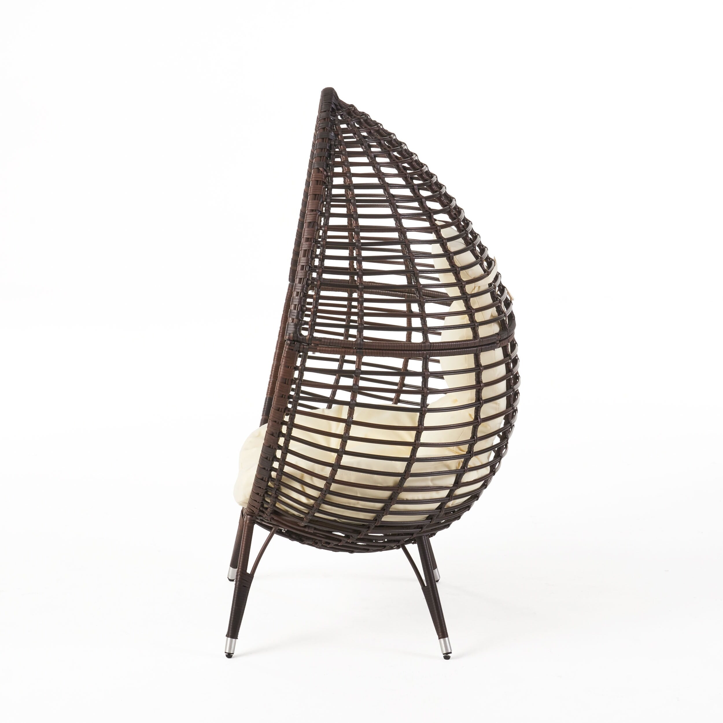 Fauteuil lounge en osier Cutter Teardrop par Christopher Knight Home