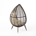 Fauteuil lounge en osier Cutter Teardrop par Christopher Knight Home