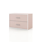 DH BASIC Organiseur de rangement empilable personnalisable en bois moderne - Étagères cubiques, armoire à tiroirs, bibliothèque avec portes par Denhour
