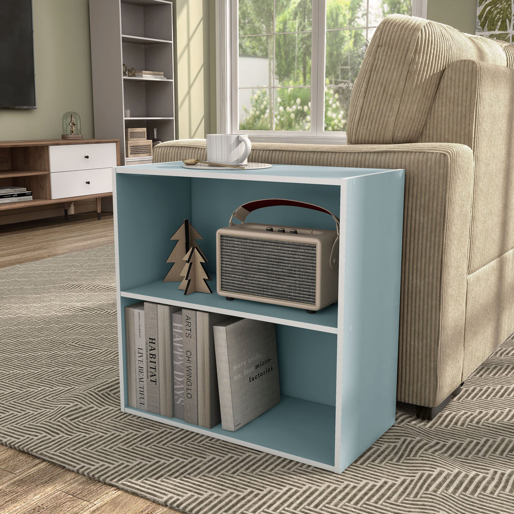 DH BASIC Organiseur de rangement empilable personnalisable en bois moderne - Étagères cubiques, armoire à tiroirs, bibliothèque avec portes par Denhour
