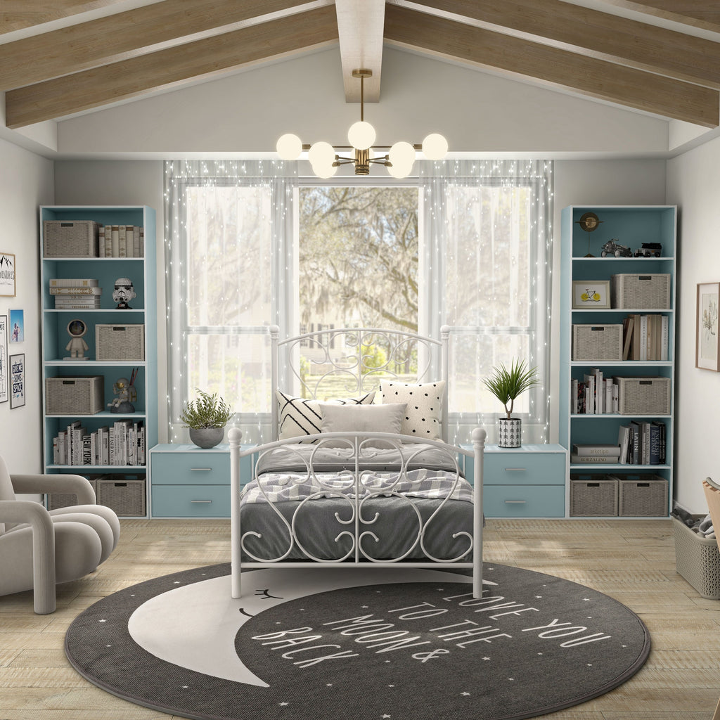 DH BASIC Organiseur de rangement empilable personnalisable en bois moderne - Étagères cubiques, armoire à tiroirs, bibliothèque avec portes par Denhour
