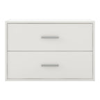 DH BASIC Organiseur de rangement empilable personnalisable en bois moderne - Étagères cubiques, armoire à tiroirs, bibliothèque avec portes par Denhour