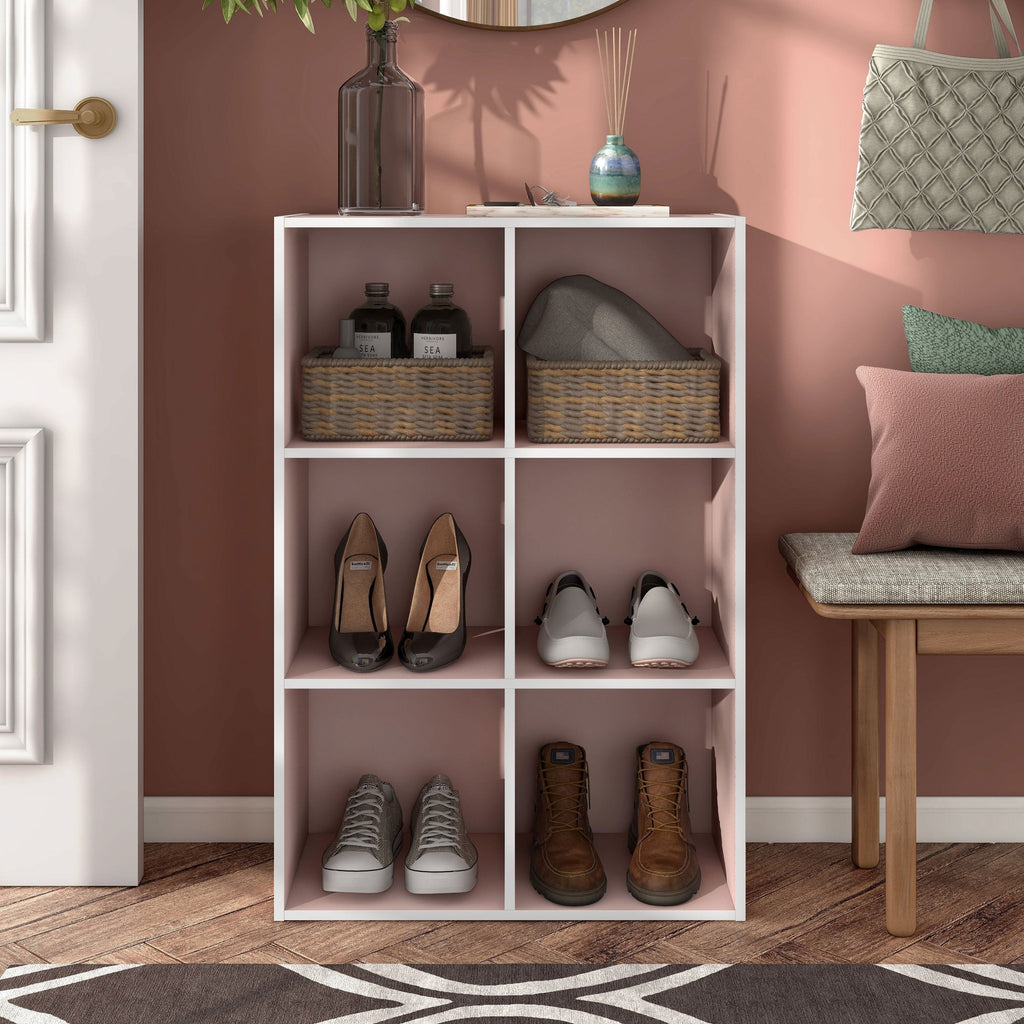 DH BASIC Organiseur de rangement empilable personnalisable en bois moderne - Étagères cubiques, armoire à tiroirs, bibliothèque avec portes par Denhour