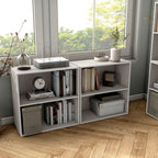 DH BASIC Organiseur de rangement empilable personnalisable en bois moderne - Étagères cubiques, armoire à tiroirs, bibliothèque avec portes par Denhour