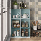 DH BASIC Organiseur de rangement empilable personnalisable en bois moderne - Étagères cubiques, armoire à tiroirs, bibliothèque avec portes par Denhour