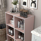DH BASIC Organiseur de rangement empilable personnalisable en bois moderne - Étagères cubiques, armoire à tiroirs, bibliothèque avec portes par Denhour