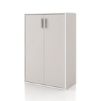 DH BASIC Organiseur de rangement empilable personnalisable en bois moderne - Étagères cubiques, armoire à tiroirs, bibliothèque avec portes par Denhour