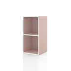 DH BASIC Organiseur de rangement empilable personnalisable en bois moderne - Étagères cubiques, armoire à tiroirs, bibliothèque avec portes par Denhour