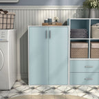 DH BASIC Organiseur de rangement empilable personnalisable en bois moderne - Étagères cubiques, armoire à tiroirs, bibliothèque avec portes par Denhour