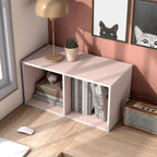 DH BASIC Organiseur de rangement empilable personnalisable en bois moderne - Étagères cubiques, armoire à tiroirs, bibliothèque avec portes par Denhour