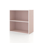 DH BASIC Organiseur de rangement empilable personnalisable en bois moderne - Étagères cubiques, armoire à tiroirs, bibliothèque avec portes par Denhour