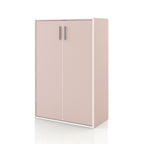 DH BASIC Organiseur de rangement empilable personnalisable en bois moderne - Étagères cubiques, armoire à tiroirs, bibliothèque avec portes par Denhour