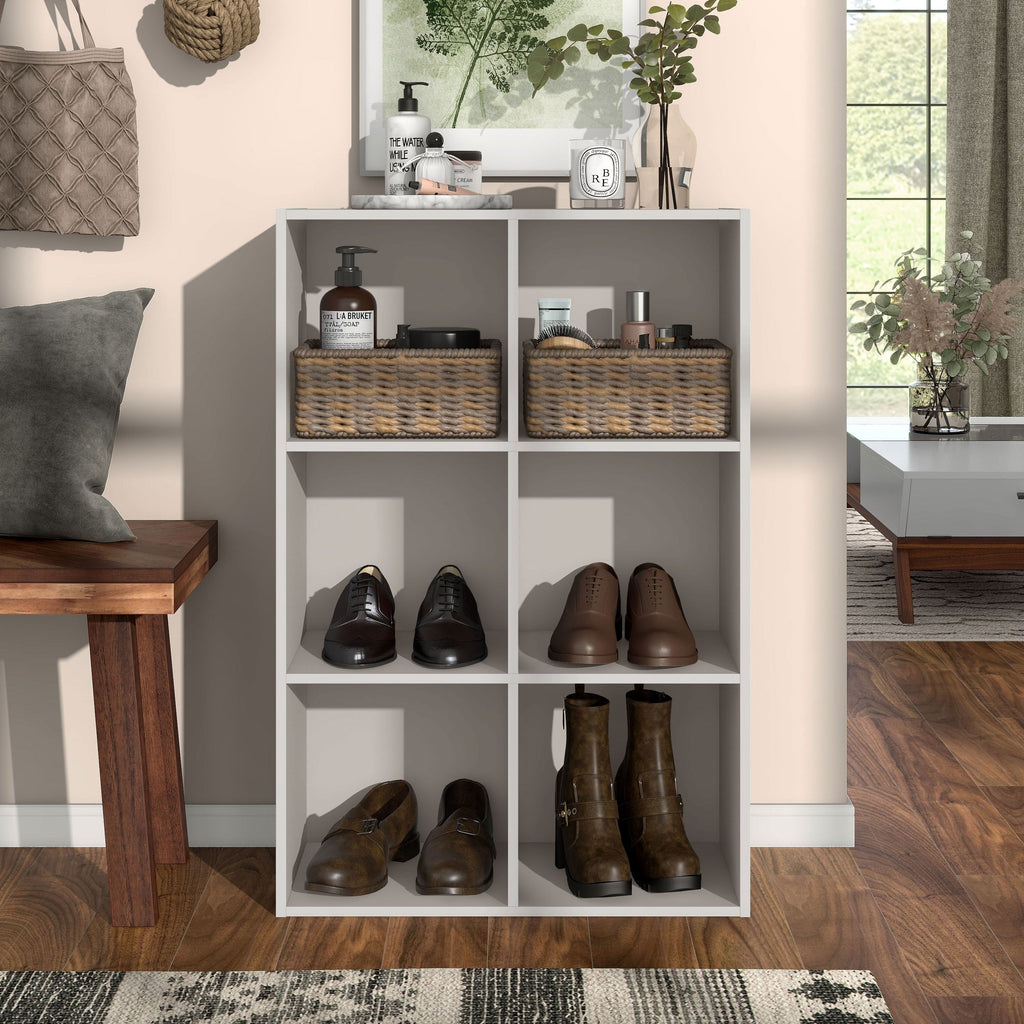 DH BASIC Organiseur de rangement empilable personnalisable en bois moderne - Étagères cubiques, armoire à tiroirs, bibliothèque avec portes par Denhour
