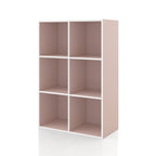 DH BASIC Organiseur de rangement empilable personnalisable en bois moderne - Étagères cubiques, armoire à tiroirs, bibliothèque avec portes par Denhour