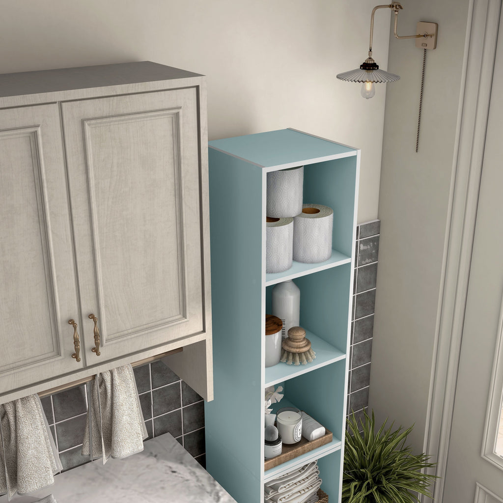 DH BASIC Organiseur de rangement empilable personnalisable en bois moderne - Étagères cubiques, armoire à tiroirs, bibliothèque avec portes par Denhour
