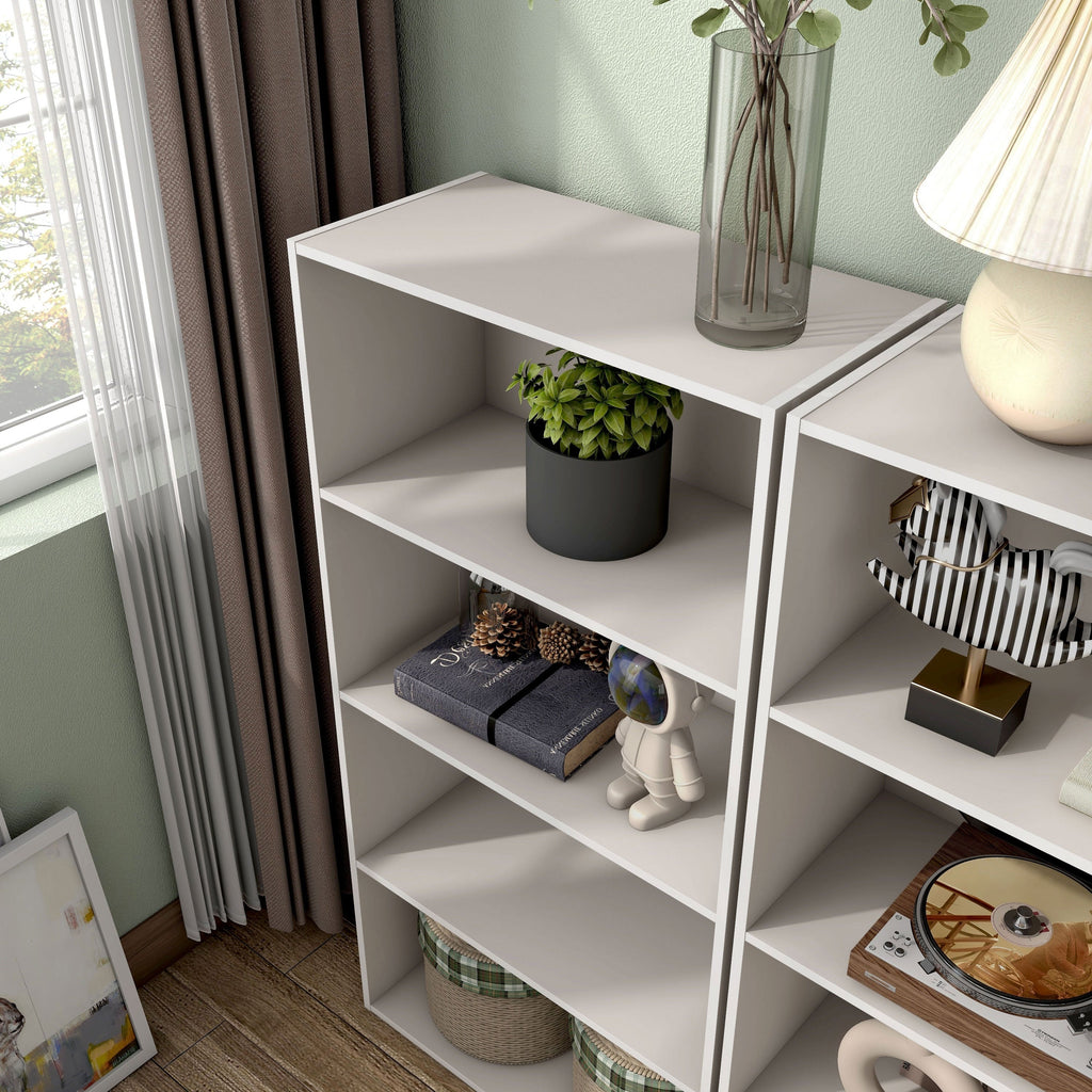 DH BASIC Organiseur de rangement empilable personnalisable en bois moderne - Étagères cubiques, armoire à tiroirs, bibliothèque avec portes par Denhour