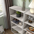 DH BASIC Organiseur de rangement empilable personnalisable en bois moderne - Étagères cubiques, armoire à tiroirs, bibliothèque avec portes par Denhour