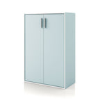 DH BASIC Organiseur de rangement empilable personnalisable en bois moderne - Étagères cubiques, armoire à tiroirs, bibliothèque avec portes par Denhour