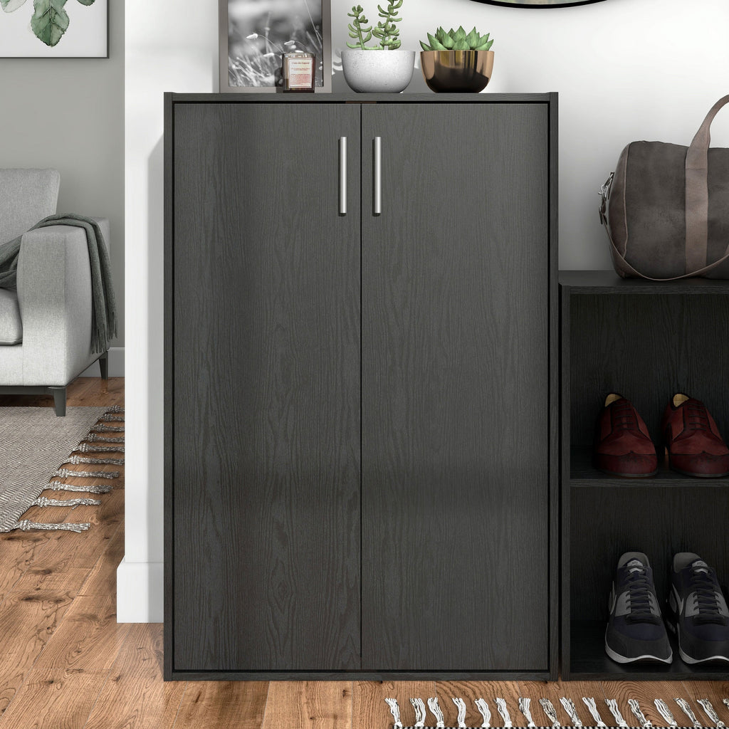 DH BASIC Organiseur de rangement empilable personnalisable en bois moderne - Étagères cubiques, armoire à tiroirs, bibliothèque avec portes par Denhour
