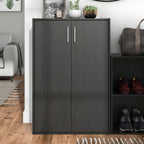 DH BASIC Organiseur de rangement empilable personnalisable en bois moderne - Étagères cubiques, armoire à tiroirs, bibliothèque avec portes par Denhour