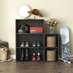 DH BASIC Organiseur de rangement empilable personnalisable en bois moderne - Étagères cubiques, armoire à tiroirs, bibliothèque avec portes par Denhour