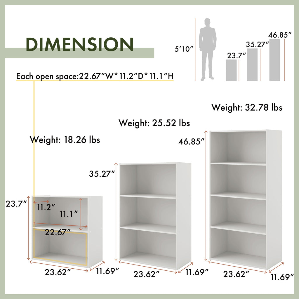 DH BASIC Organiseur de rangement empilable personnalisable en bois moderne - Étagères cubiques, armoire à tiroirs, bibliothèque avec portes par Denhour