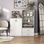 DH BASIC Organiseur de rangement empilable personnalisable en bois moderne - Étagères cubiques, armoire à tiroirs, bibliothèque avec portes par Denhour